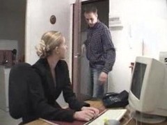 French Secretary With Boss