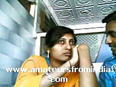 Horny Indian Couple Make Out In...