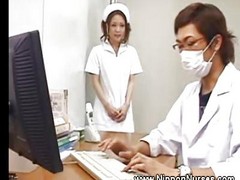 Asian Nurse In Uniform Blowjob S...