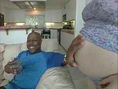Pregnant White Slave Gets Black Anal