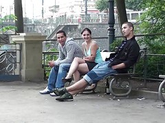 Public Threesome Sex On The Street. Awesome!