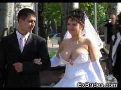 Real Brides Show Their Pussies!