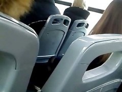 Spy Nylon Legs In Public Bus 2