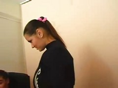 Russian Office Slut Fucked By Young Guy...