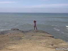 Spanish Milf Gets Nude At Beach Behind The Sc