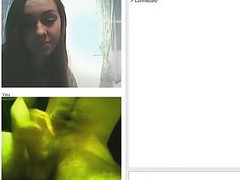 Webcam With An Impressed Brunette