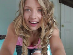 Bored Schoolgirl Strips For Kicks