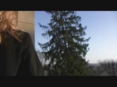 Teen Shows Pussy Outdoor With No Panties...