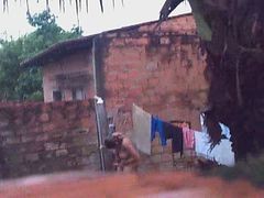 Spying Neighbors Daughter Nude In The Backyard