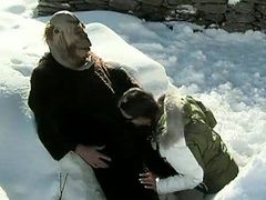Hardcore Sex In The Snow With The Hot Brunette Sabrina ...