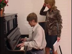 Piano Teacher Dominates Her Stud...