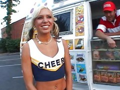 Blonde Cheerleader Kacey Jordan...