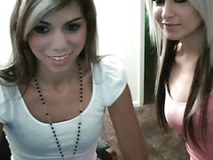2 Girls Playing On Webcam