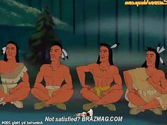 Pocahontas In Group Tribe Orgy