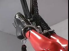 Scd007 Latex Corset Ballet Boots