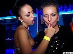 Party Lesbians Have Fun In Public