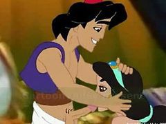 Aladdin, Genie And Abu Fucking Jasmine