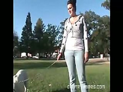 Machine Fucking On A Park Pussy...