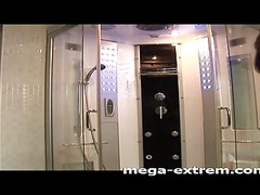 Amateur Bitch Fingers Pussy Under Shower