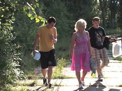 Granny Margrit K. Gets Fucked Outdoors