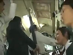 Asian Mom And Daughter Are Fucked On A Public Bus By Crazed Man