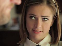 Schoolgirl On Her Knees