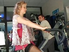 Pregnant Milf Gets A Workout